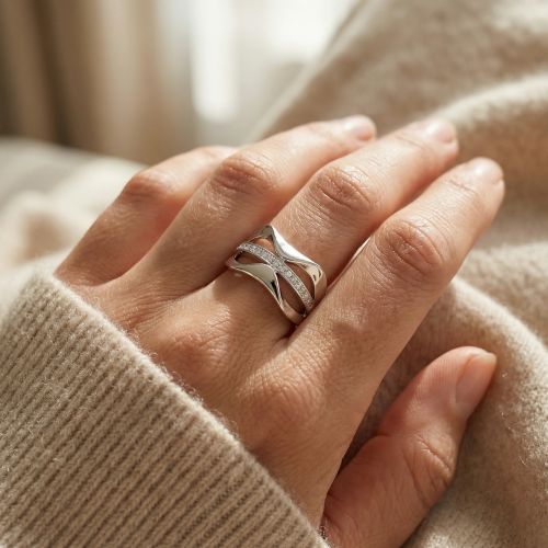 Bague Femme EDORA ARGENT 925/1000 et Oxydes