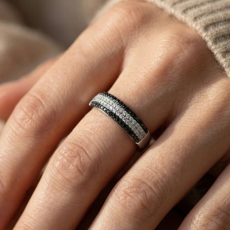 Bague Femme EDORA ARGENT 925/1000 et Oxydes