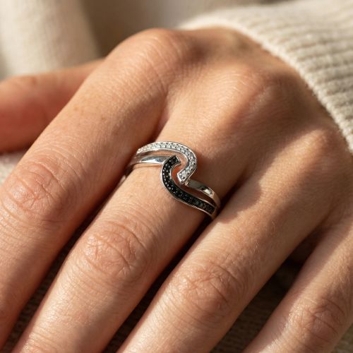 Bague Femme EDORA ARGENT 925/1000 et Oxydes