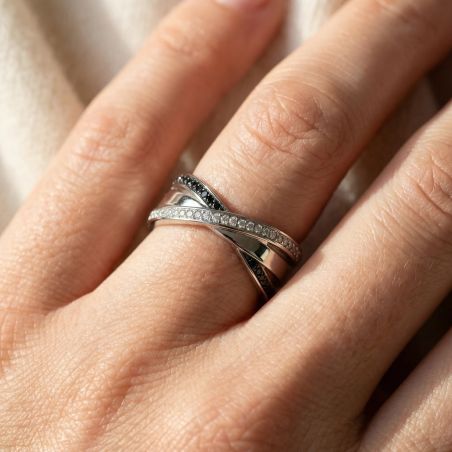 Bague Femme EDORA ARGENT 925/1000 et Oxydes