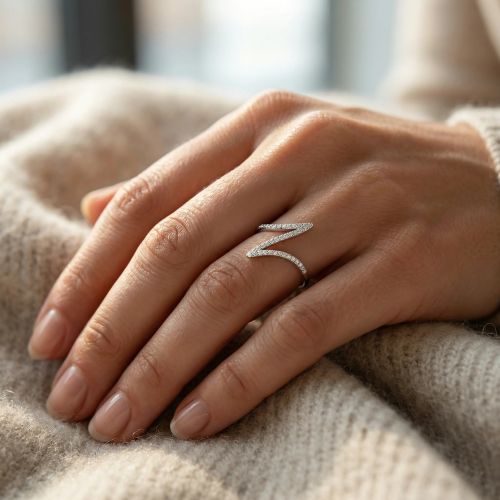 Bague femme EDORA ARGENT 925/1000 et Oxydes
