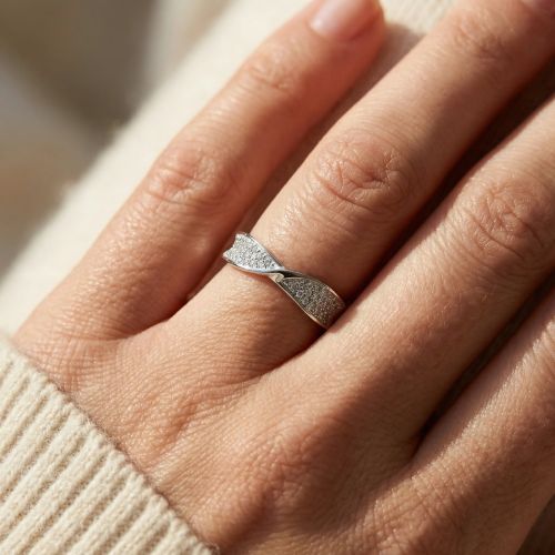 Bague femme EDORA ARGENT 925/1000 et Oxydes