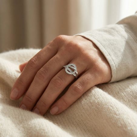 Bague femme rond EDORA ARGENT 925/1000 et Oxydes
