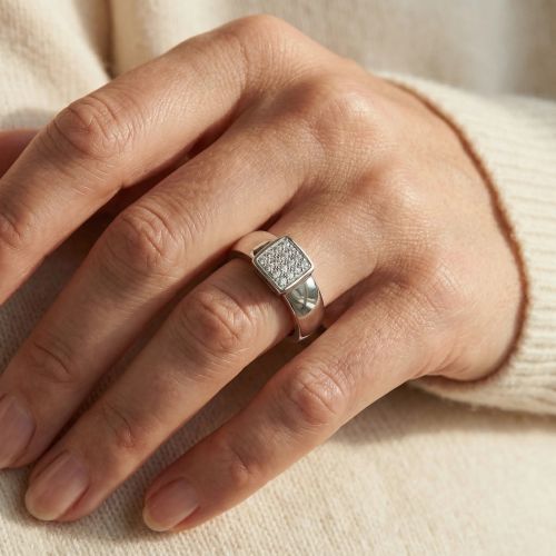 Bague femme EDORA ARGENT 925/1000 et Oxydes