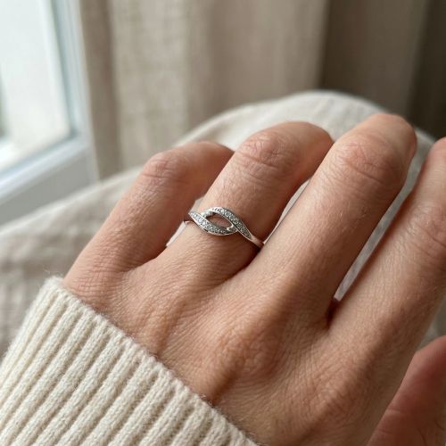 Bague femme vague EDORA ARGENT 925/1000 et Oxydes