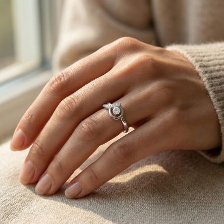 Bague femme EDORA ARGENT 925/1000 et Oxydes
