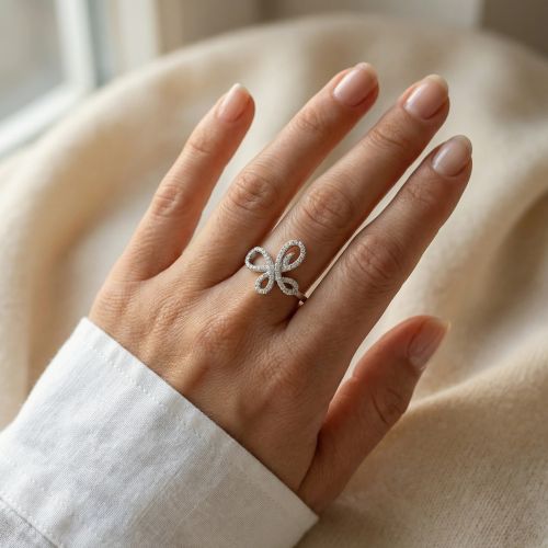 Bague femme empierrée EDORA ARGENT 925/1000 et Oxydes