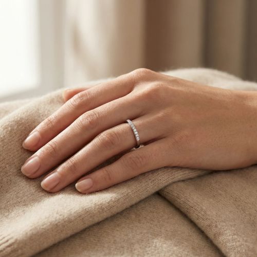 Bague femme alliance EDORA ARGENT 925/1000 et Oxydes 70100242