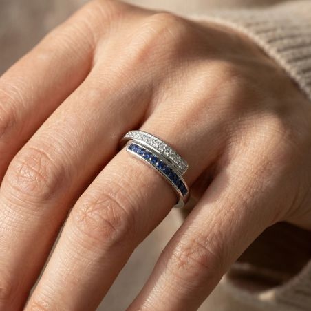 Bague Femme EDORA ARGENT 925/1000 et spinelles
