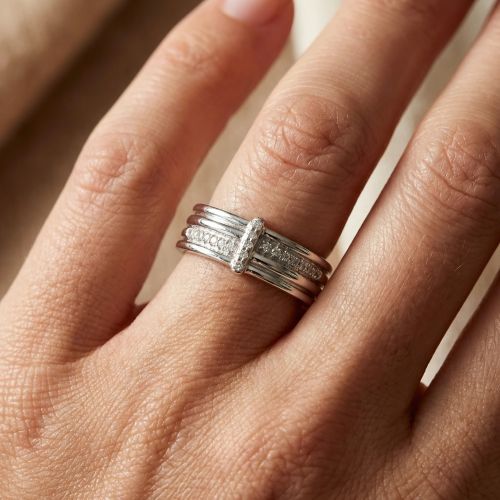 Bague Femme EDORA ARGENT 925/1000 Multiples et Oxydes 70100004