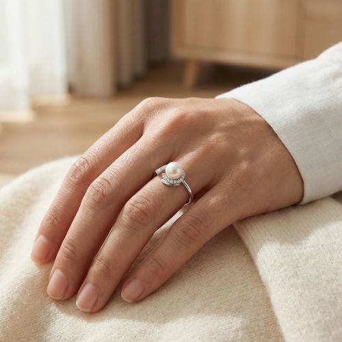 Bague Femme EDORA ARGENT 925/1000et Perle d'eau douce 70100144