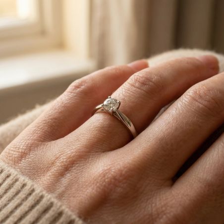 Bague Femme Solitaire EDORA ARGENT 925/1000 et Oxydes EDO70100194