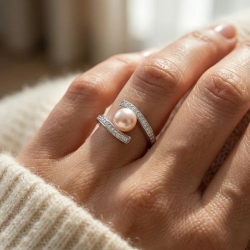 Bague Femme EDORA ARGENT et Perle D'eau Douce EDO70100556