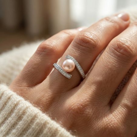 Bague Femme EDORA ARGENT et Perle D'eau Douce EDO70100556