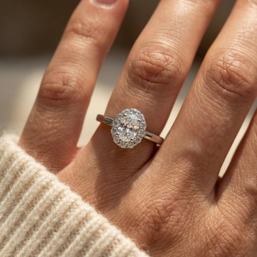 Bague Femme Entourage EDORA ARGENT et Oxydes EDO70100908