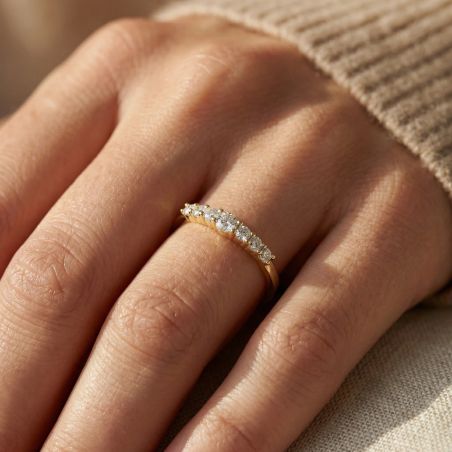 Bague femme EDORA Vermeil jaune et oxydes EDOV610028ZB