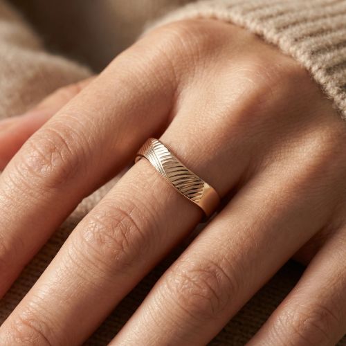 Bague Femme SAUNIER RAPHIA Plaqué Or