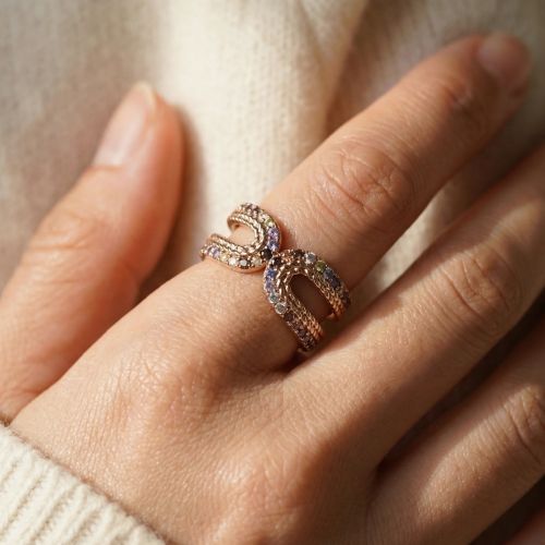 Bague Femme SAUNIER CORDELLE Plaqué Or