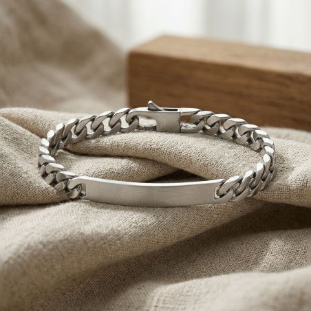 Bracelet gourmette identité argent 925/1000 argenté – gourmettes