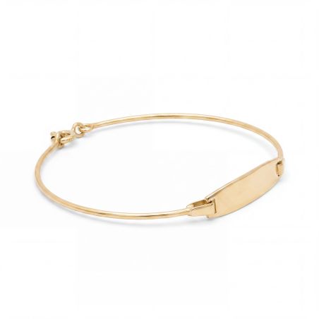 Bracelet bébé gourmette or 375/1000 jaune semi-rigide edo9k358105b – gourmettes bébé or