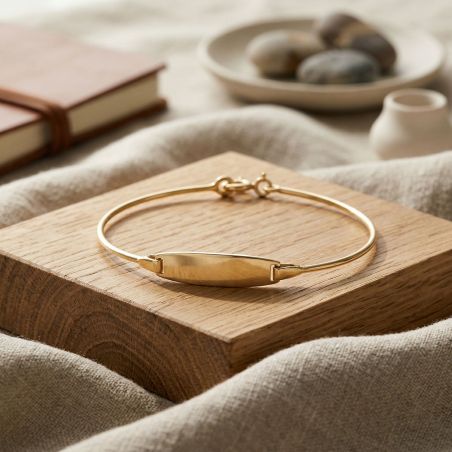 Bracelet bébé gourmette or 375/1000 jaune semi-rigide edo9k358105b – gourmettes bébé or