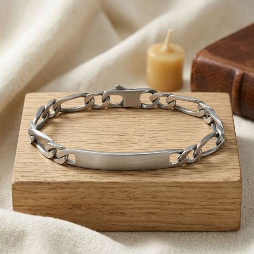 Bracelet Gourmette Identité ARGENT 925/1000 Argenté