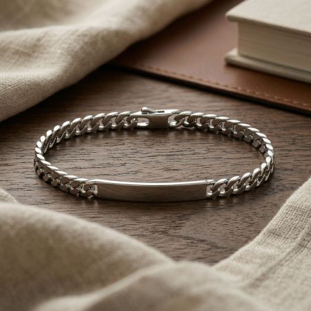 Bracelet Mixte Gourmette ARGENT 925/1000 Argenté Maille Gourmette EDO70200518