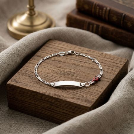 Bracelet bébé gourmette edora argent 925/1000 maille jaseron edoc2547 – gourmettes bébé or