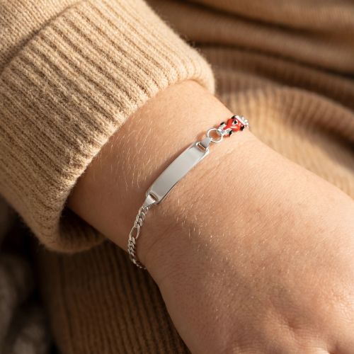 Bracelet Bébé Gourmette EDORA ARGENT 925/1000 Maille Jaseron EDOC2547