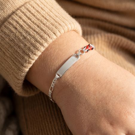 Bracelet Bébé Gourmette EDORA ARGENT 925/1000 Maille Jaseron EDOC2547