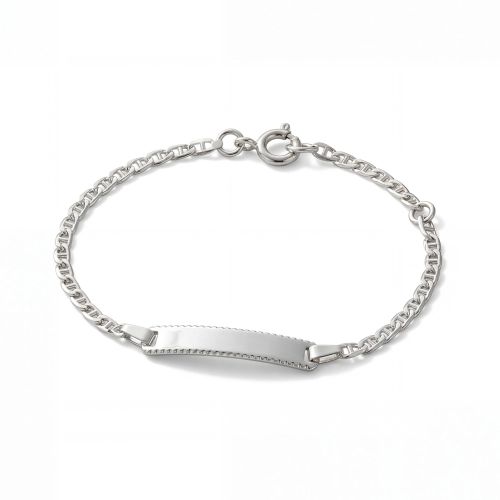 Bracelet Bébé Gourmette EDORA OR 750/1000 Blanc EDOL227GR-13 
