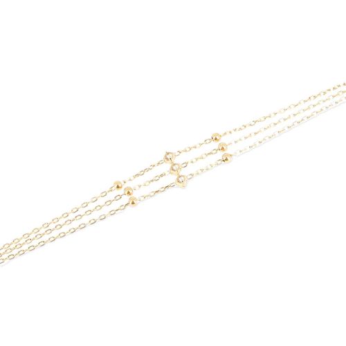 Bracelet femme ZAG Bijoux Poseidon doré SBS24471-01WHT