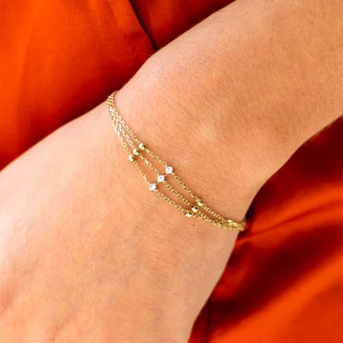 Bracelet femme ZAG Bijoux Poseidon doré SBS24471-01WHT