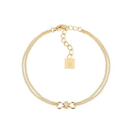 Bracelet femme zag bijoux lucido doré sbs27841-01wht – bracelets acier
