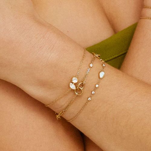 Bracelet femme ZAG Bijoux Galatina doré SBS27697-01WHT