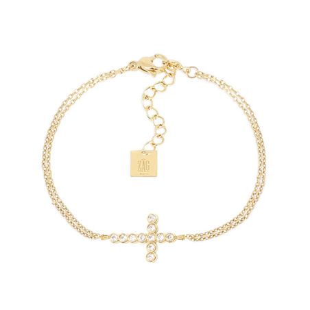 Bracelet femme zag bijoux capizzi doré sbs27750-01wht – bracelets acier