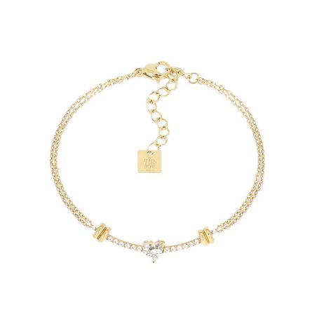 Bracelet femme zag bijoux salin doré sbs27602-01wht – bracelets acier