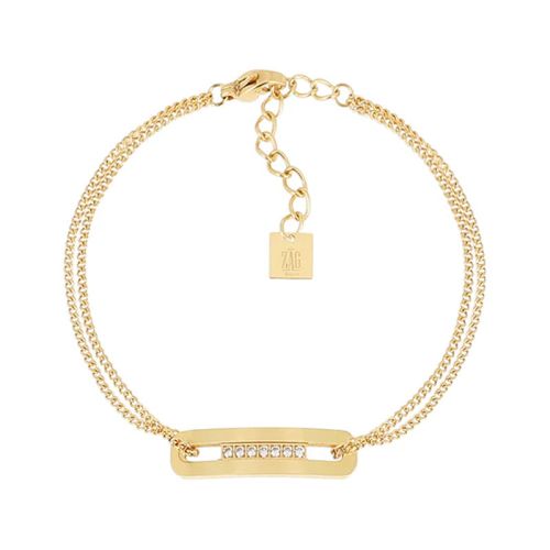 Bracelet femme ZAG Bijoux Palmi doré SBS27829-01WHT