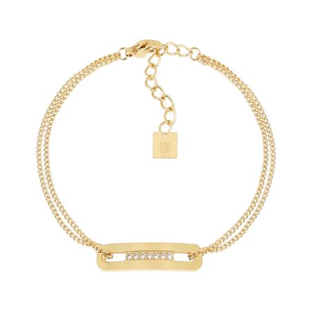 Bracelet femme zag bijoux palmi doré sbs27829-01wht – bracelets acier