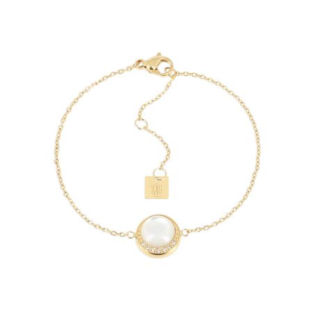 Bracelet femme zag bijoux oria doré sbs26804-01sel – bracelets acier