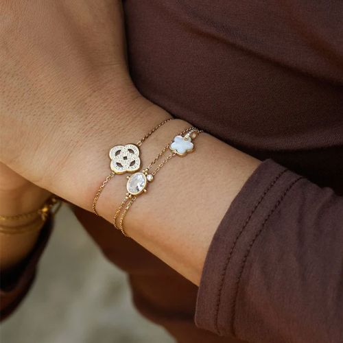 Bracelet femme ZAG Bijoux Nysa doré SBS26868-01WHT