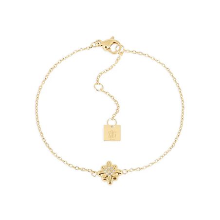 Bracelet femme zag bijoux acilia doré sbs26992-01wht – bracelets acier