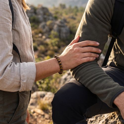 Bracelet Boules EDORA Collection TERRA NATA Vira Œil de Tigre EDO3701459009688