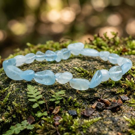 Bracelet Pierres Roulées EDORA Collection TERRA NATA Eana Aigue Marine Namibie EDO3701459012558