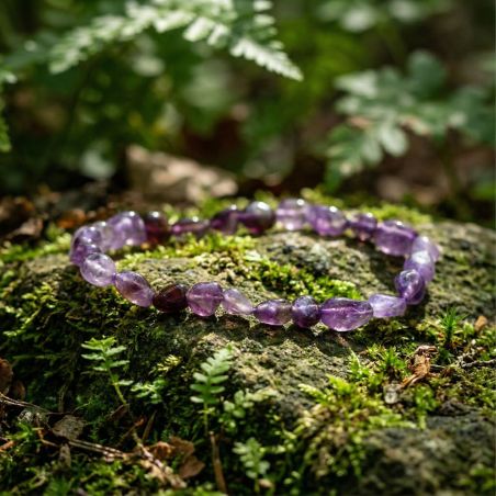 Bracelet pierres roulées edora collection terra nata zana améthyste edo3701459012572 – bracelets pierres naturelles