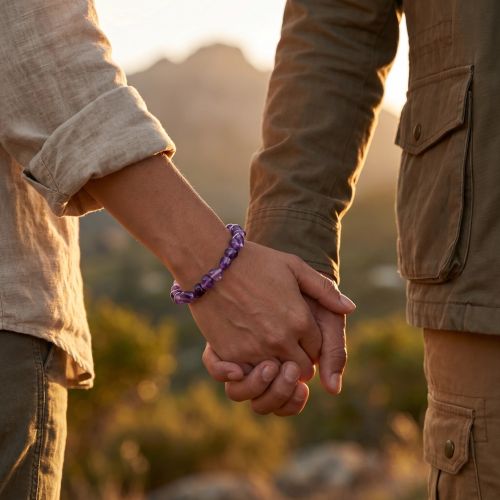 Bracelet Pierres Roulées EDORA Collection TERRA NATA Zana Améthyste EDO3701459012572