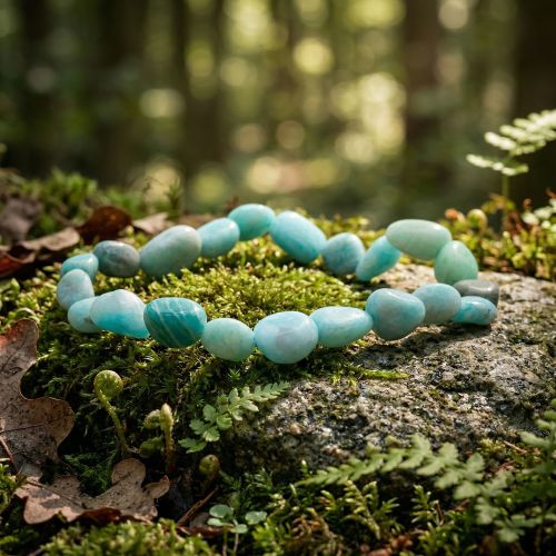 Bracelet Pierres Roulées EDORA Collection TERRA NATA Kora Amazonite Pérou EDO3701459033287