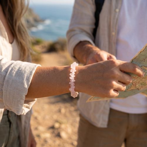 Bracelet Baroque EDORA Collection TERRA NATA Lira Agate Blanche EDO3701459066889