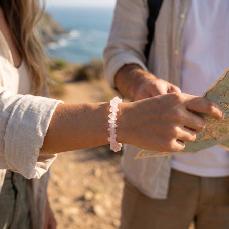 Bracelet Baroque EDORA Collection TERRA NATA Lira Agate Blanche EDO3701459066889