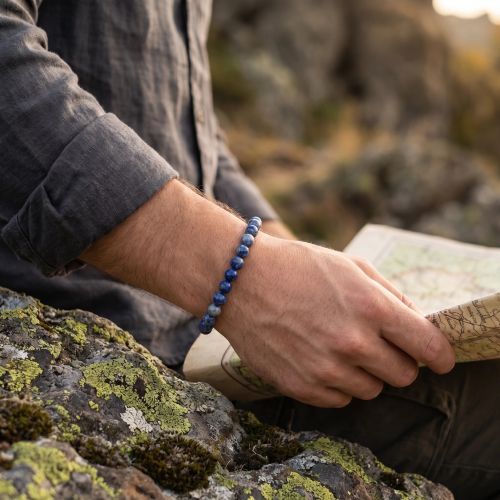 Bracelet Boules EDORA Collection TERRA NATA Soma Lapis lazuli EDO3701459009534